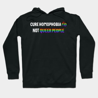 Cure Homophobia Not Queer People Hoodie